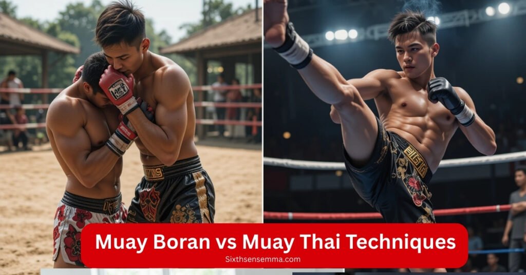 Muay Boran vs Muay Thai Techniques by sixth sense mma 