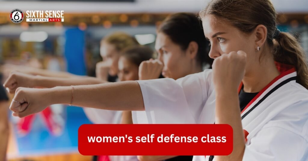 women's self defense class at Sixth Sense MMA