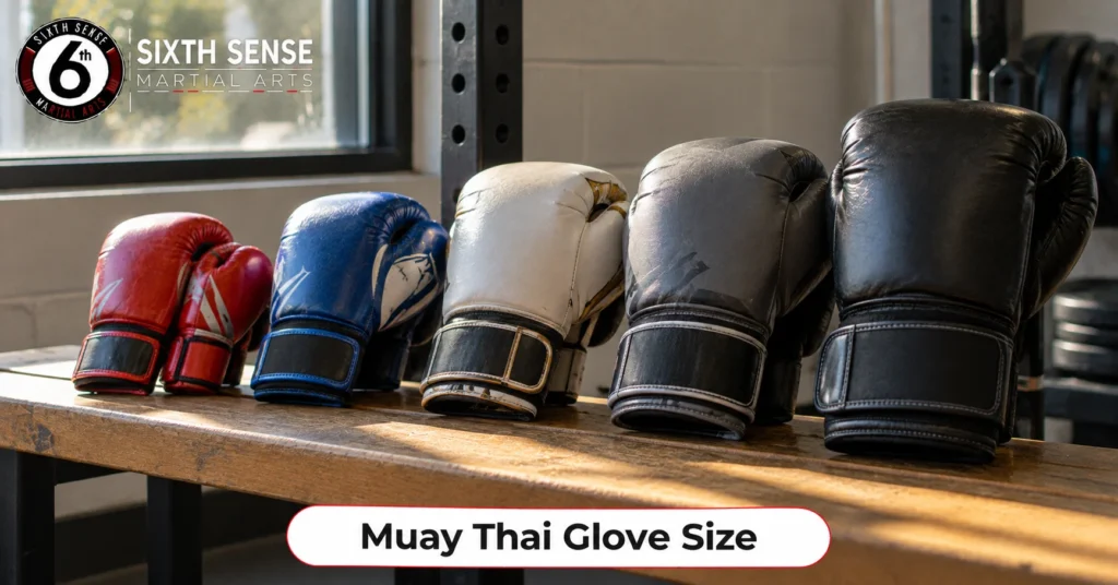 muay thai glove size